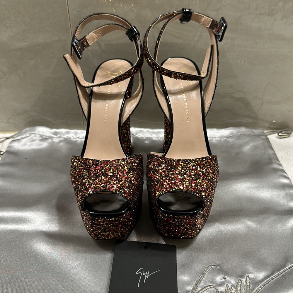 Women's Lavinia Glitter High-Heel Platform Sandals